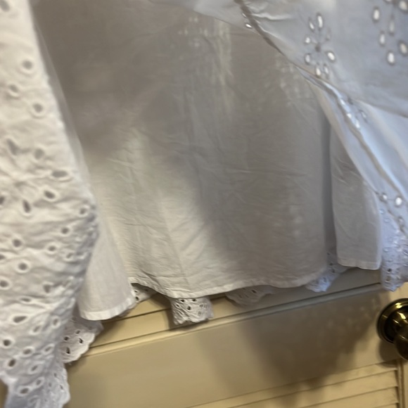 Zara NWT size XS white eyelet dress. With liner. So pretty open back tie - Picture 4 of 5